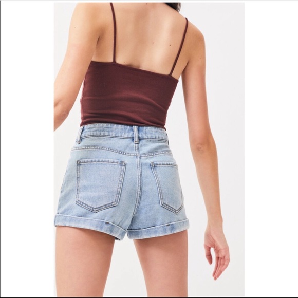 Pacsun Amber Blue Denim Mom Shorts 